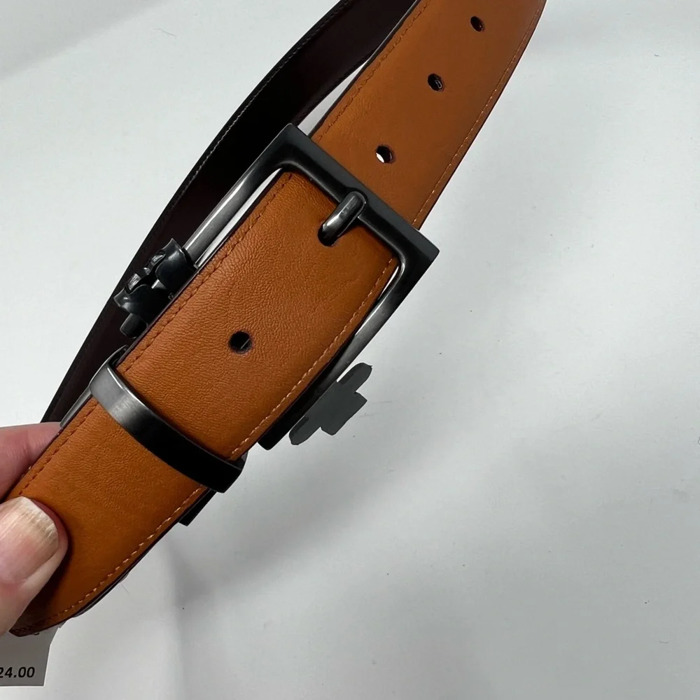 Nordstrom Kids Tan and Brown Reversible Belt NWT | Size 28